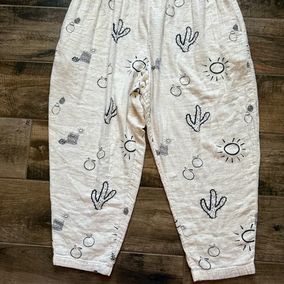 Lucy & Yak Cream Jumpsuit with Black Cactus Print - Picture 6 of 16